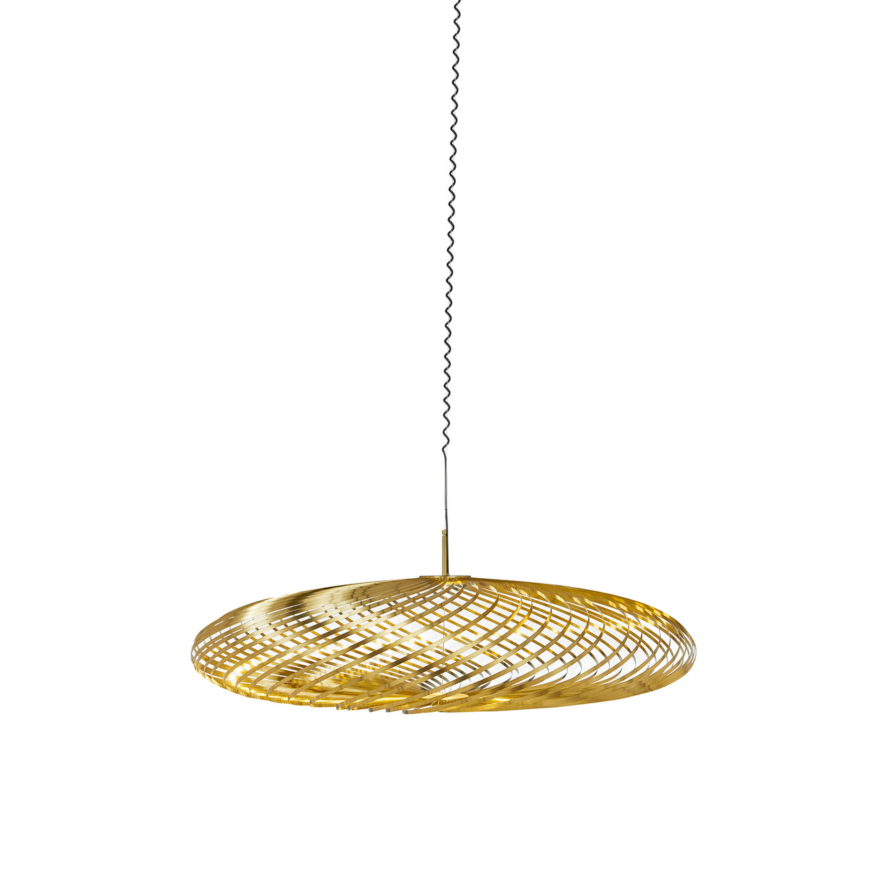 Spring Pendant Light: Brass + Medium - 34.6