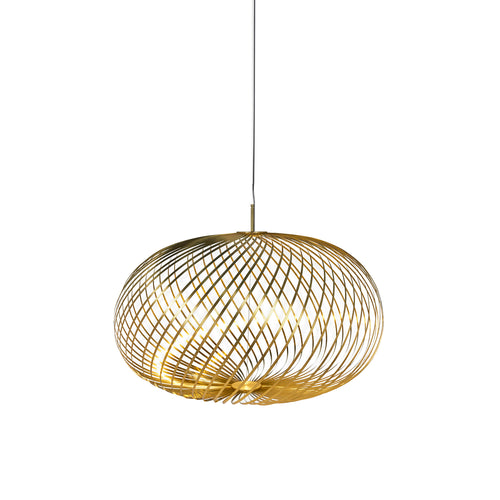 Spring Pendant Light: Brass + Large - 37.4