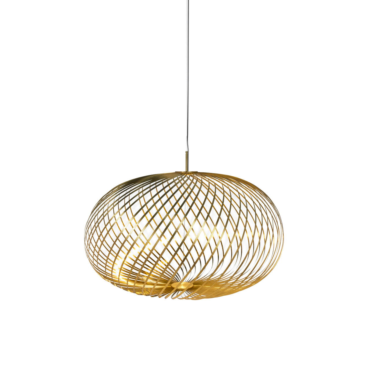 Spring Pendant Light: Brass + Large - 37.4