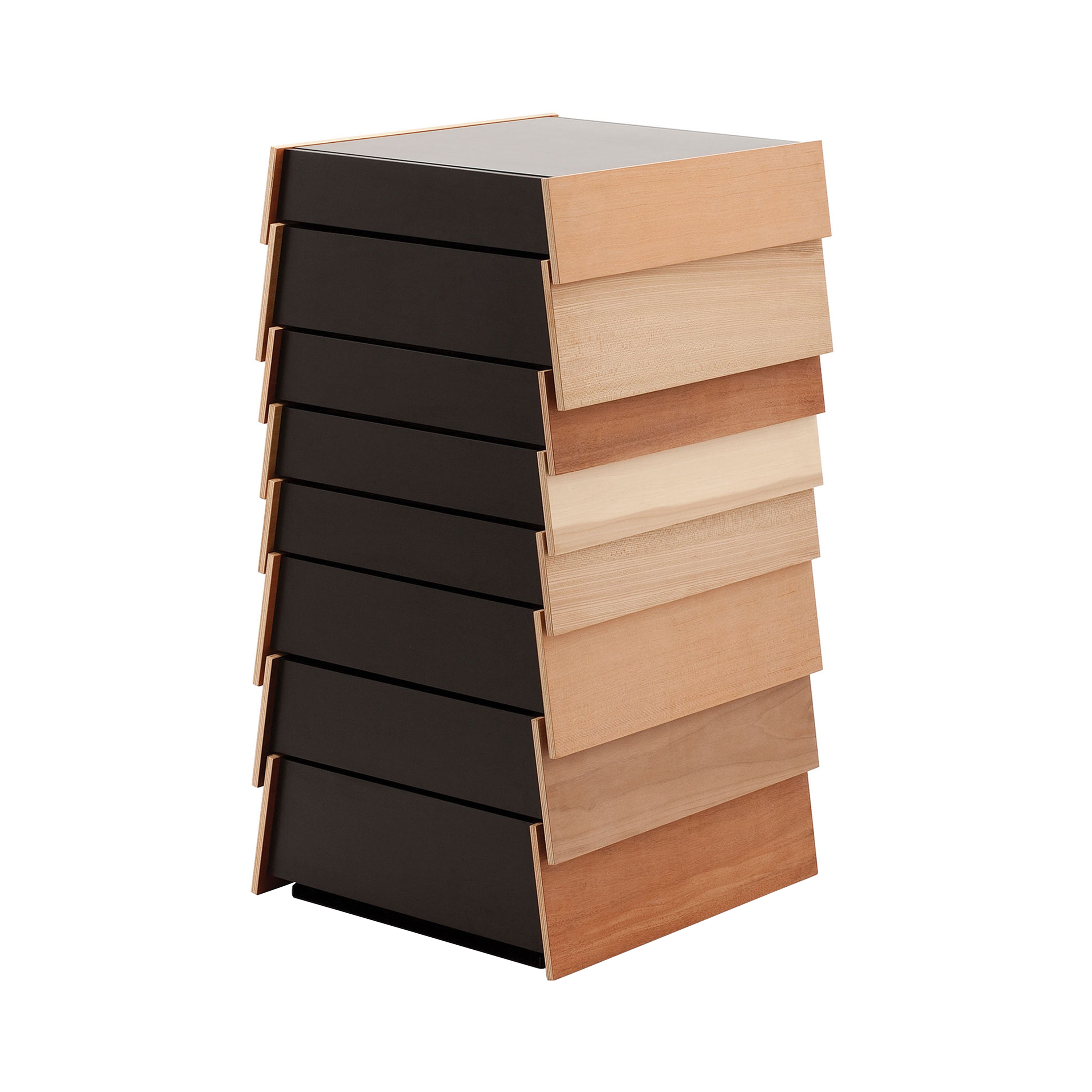 Stack Drawer Unit: Wood Vaneer + 8