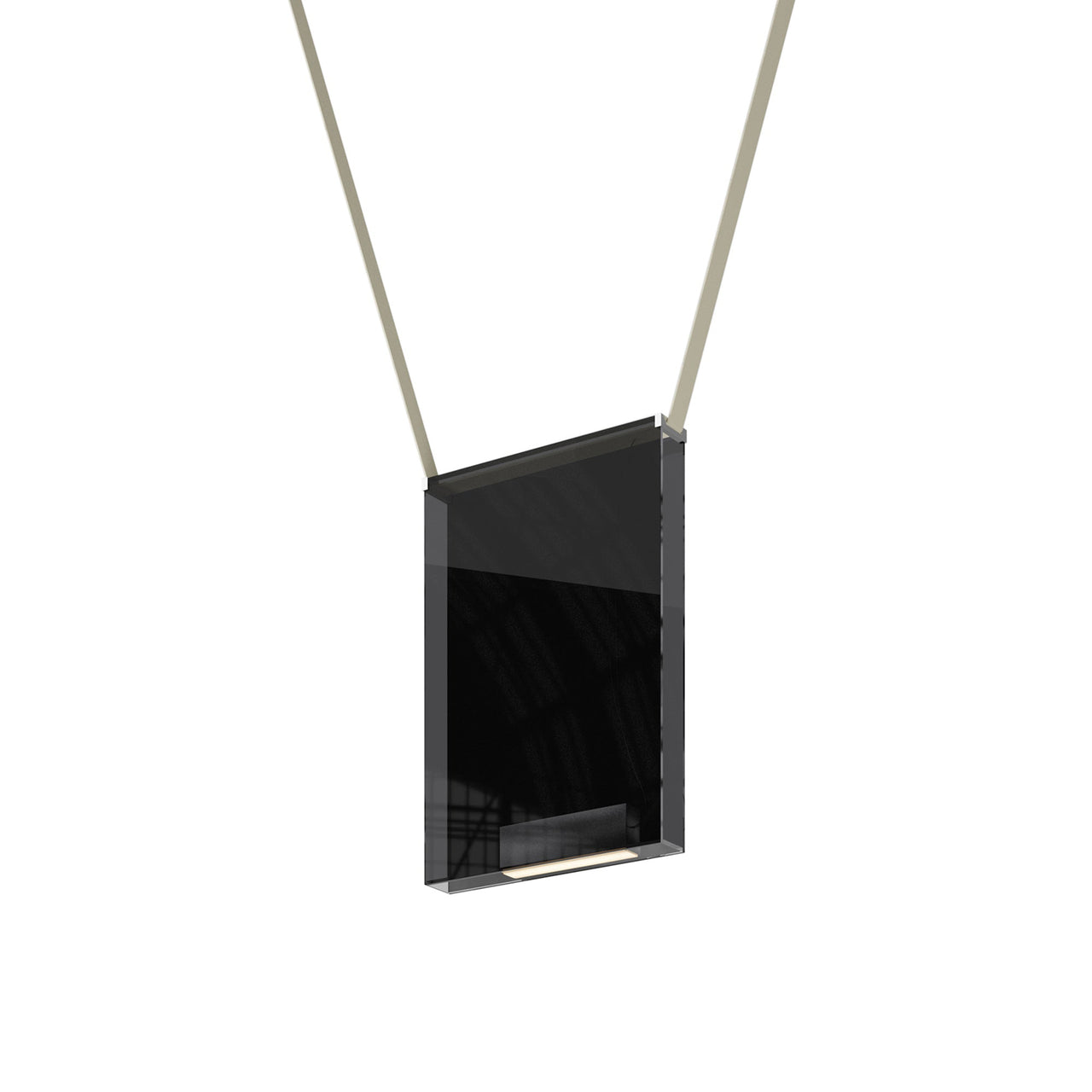 Sainte 23 Suspension Lamp: Black + Beige