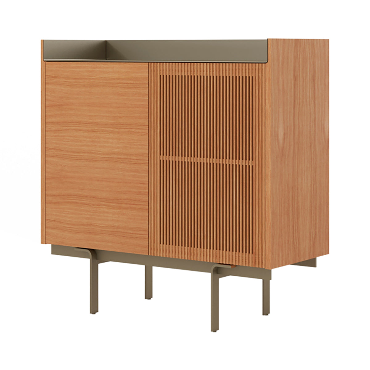 Stockholm Cupboard: STH224 + Super-Matt Oak + Anodized Aluminum Bronze + Bronze