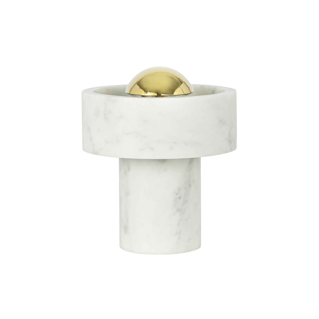 Stone Portable LED Lamp: Gold