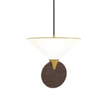 Compass Pendant: Satin Brass