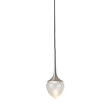 Louis Pendant: Extra Large + Satin Nickel + Clear + Patterned