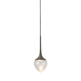 Louis Pendant: Extra Large + Satin Graphite + Clear + Patterned