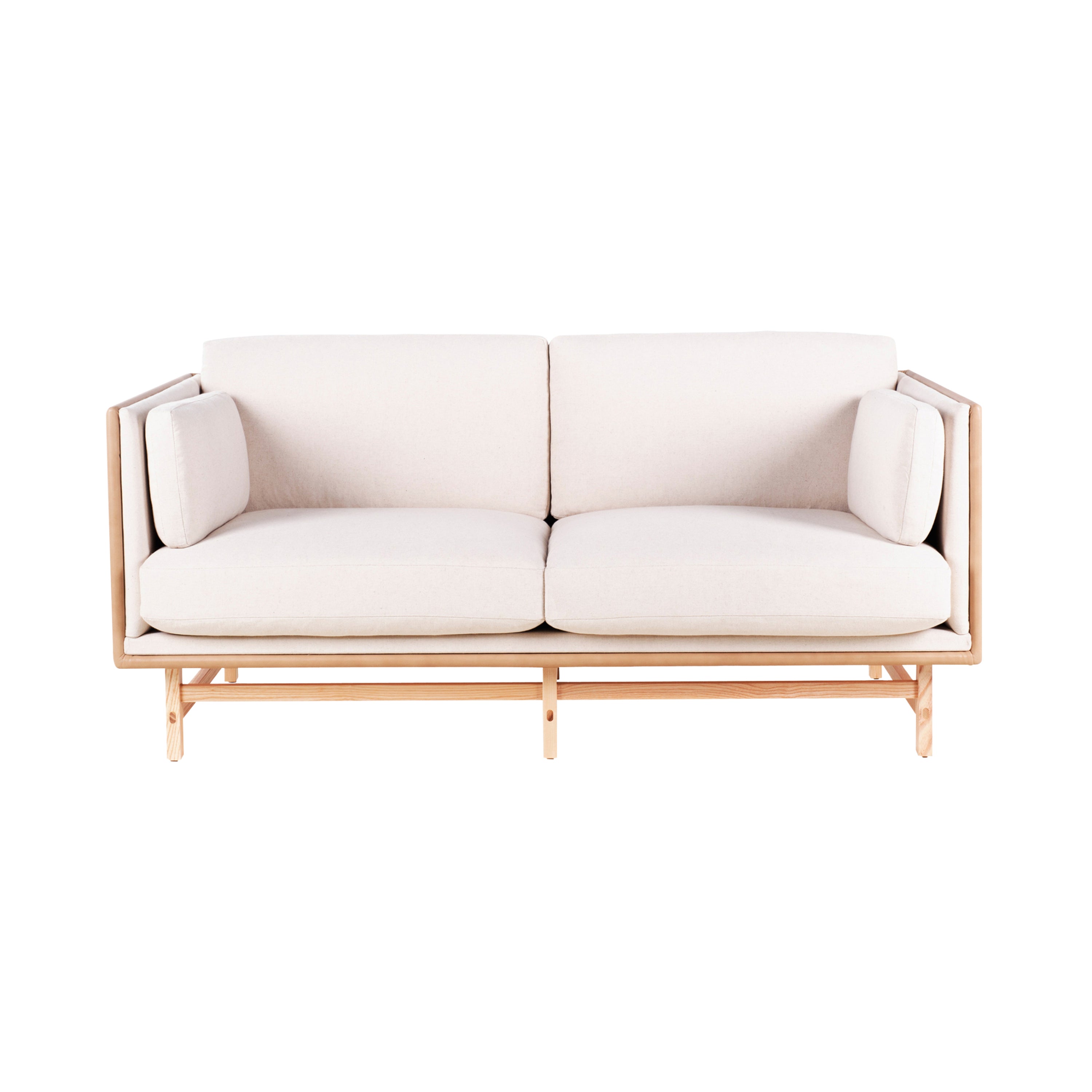 SW Sofa 2 Seater: Natural Oak