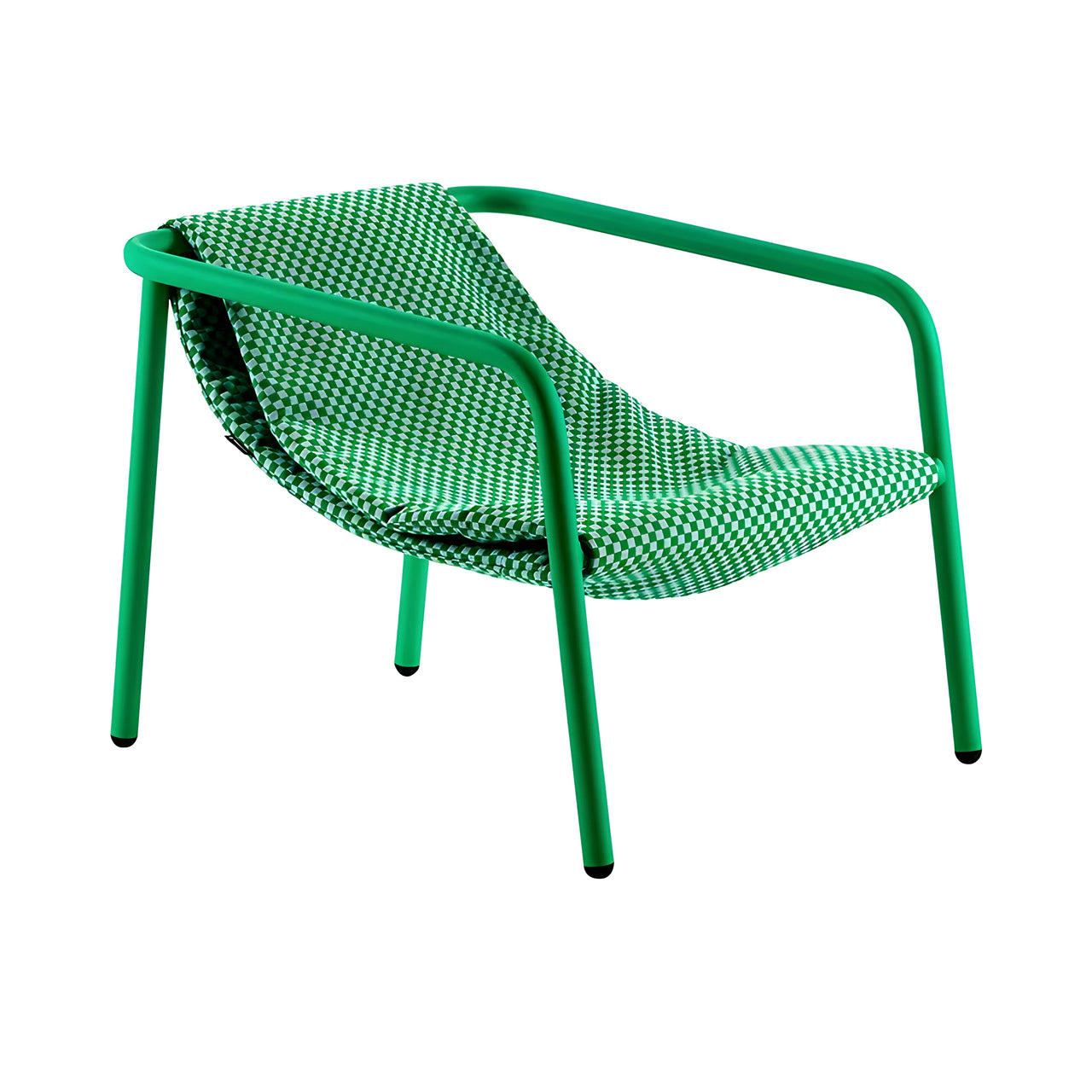 Elle Mini Lounge Chair: Alpino Matt Lacquered + Checker