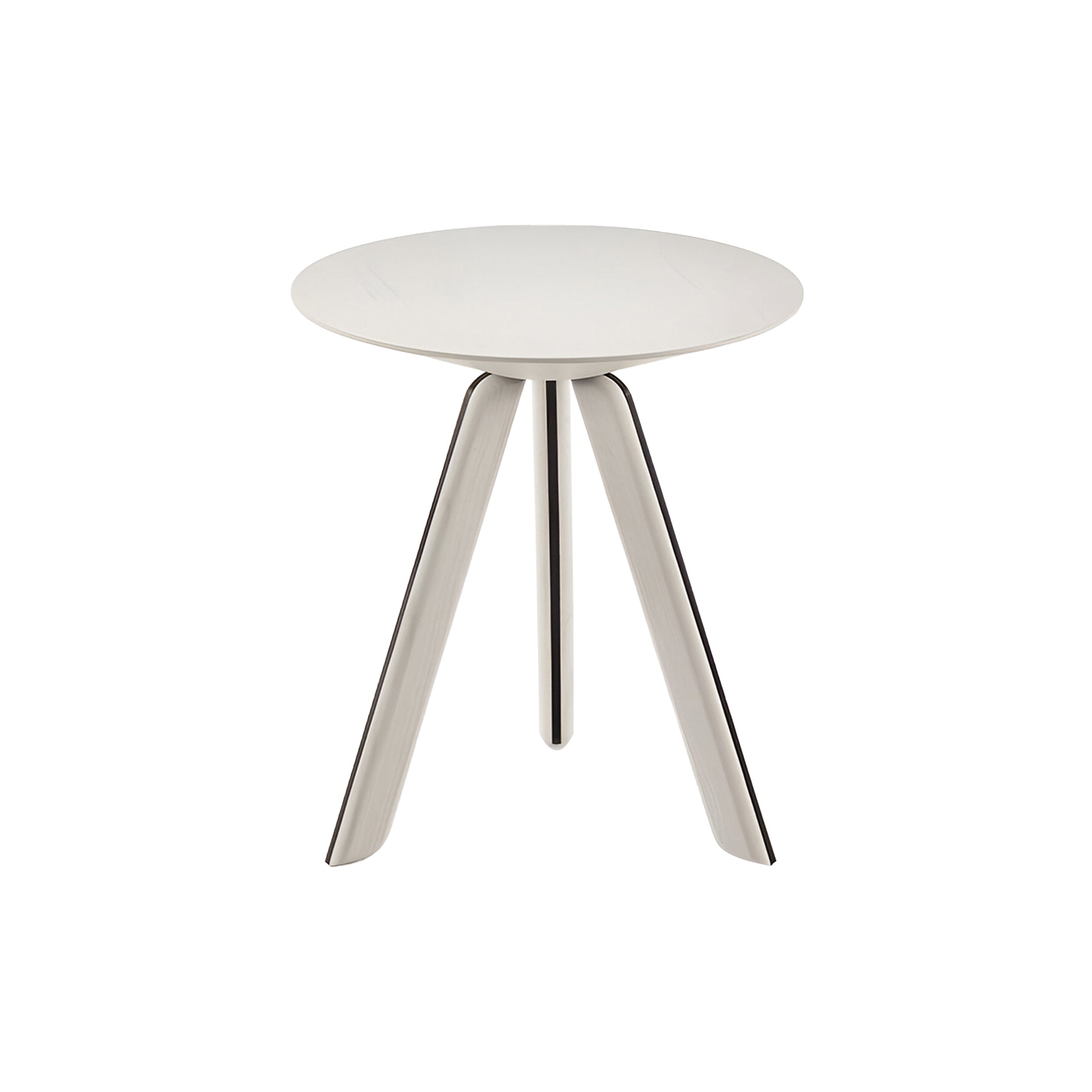 Tortuga Side Table: Crema Ash