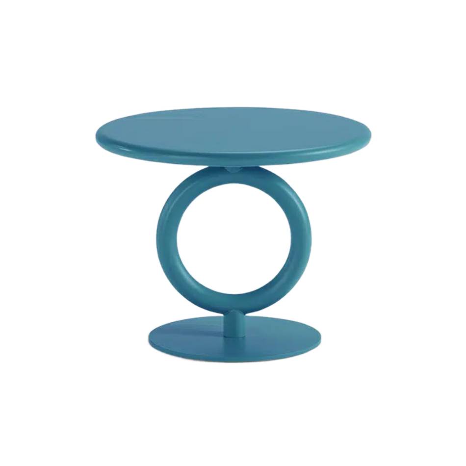 Totem Occasional Table: Lacquer Top + Piscina Matt Lacquered