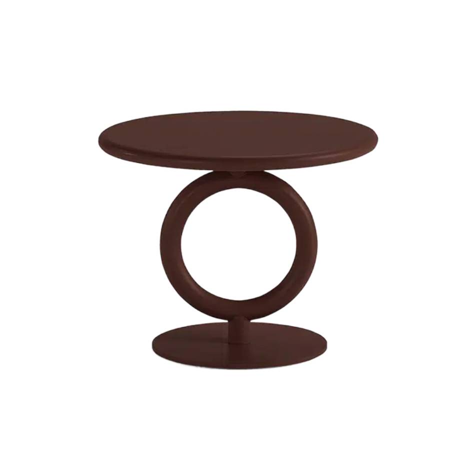 Totem Occasional Table: Lacquer Top + Calabaza Matt Lacquered