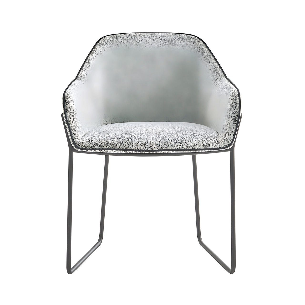 Nido Chair: Sled Base + Negro Matt Lacquered