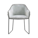 Nido Chair: Sled Base + Negro Matt Lacquered