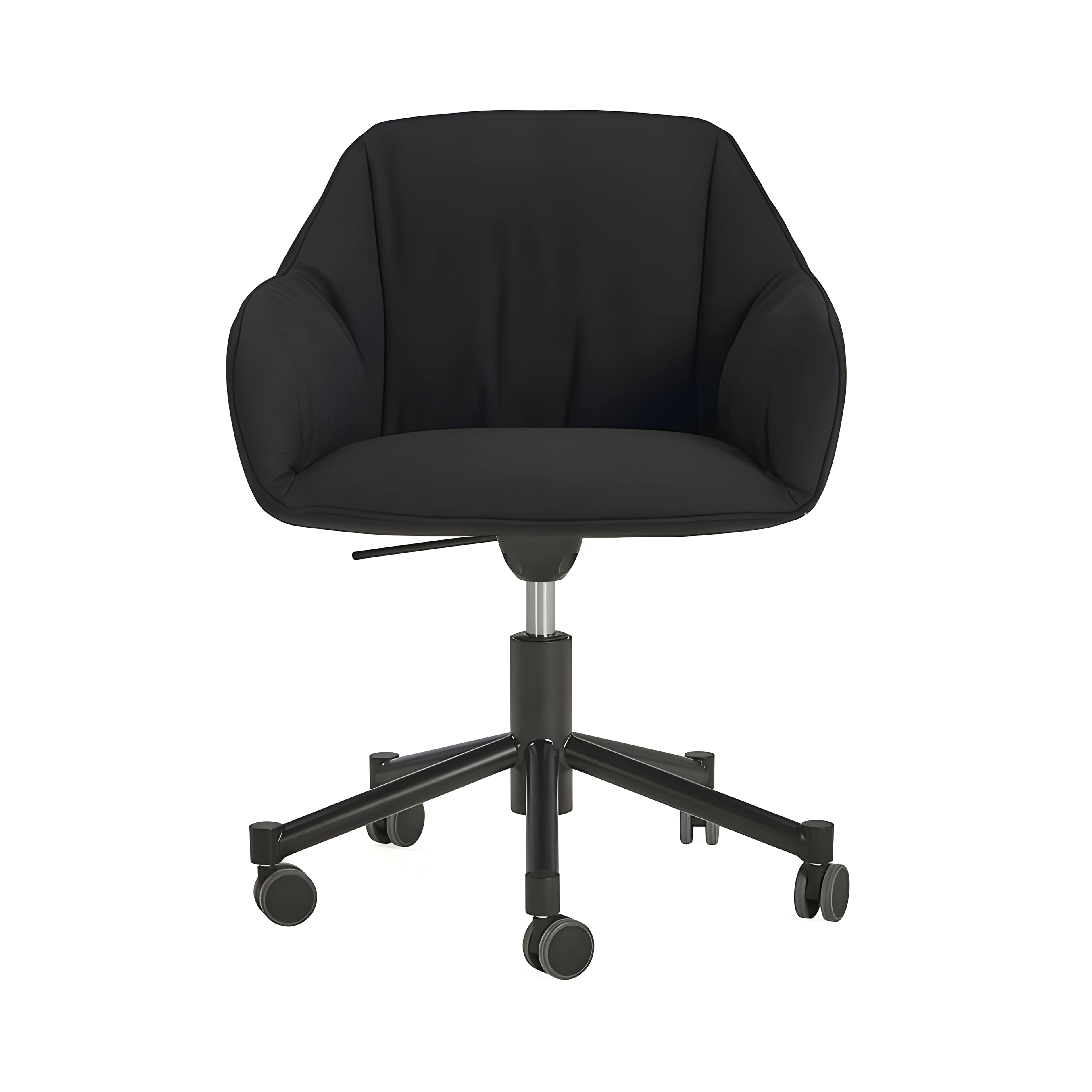 Nido Chair with Wheels: Negro Matt Lacquered