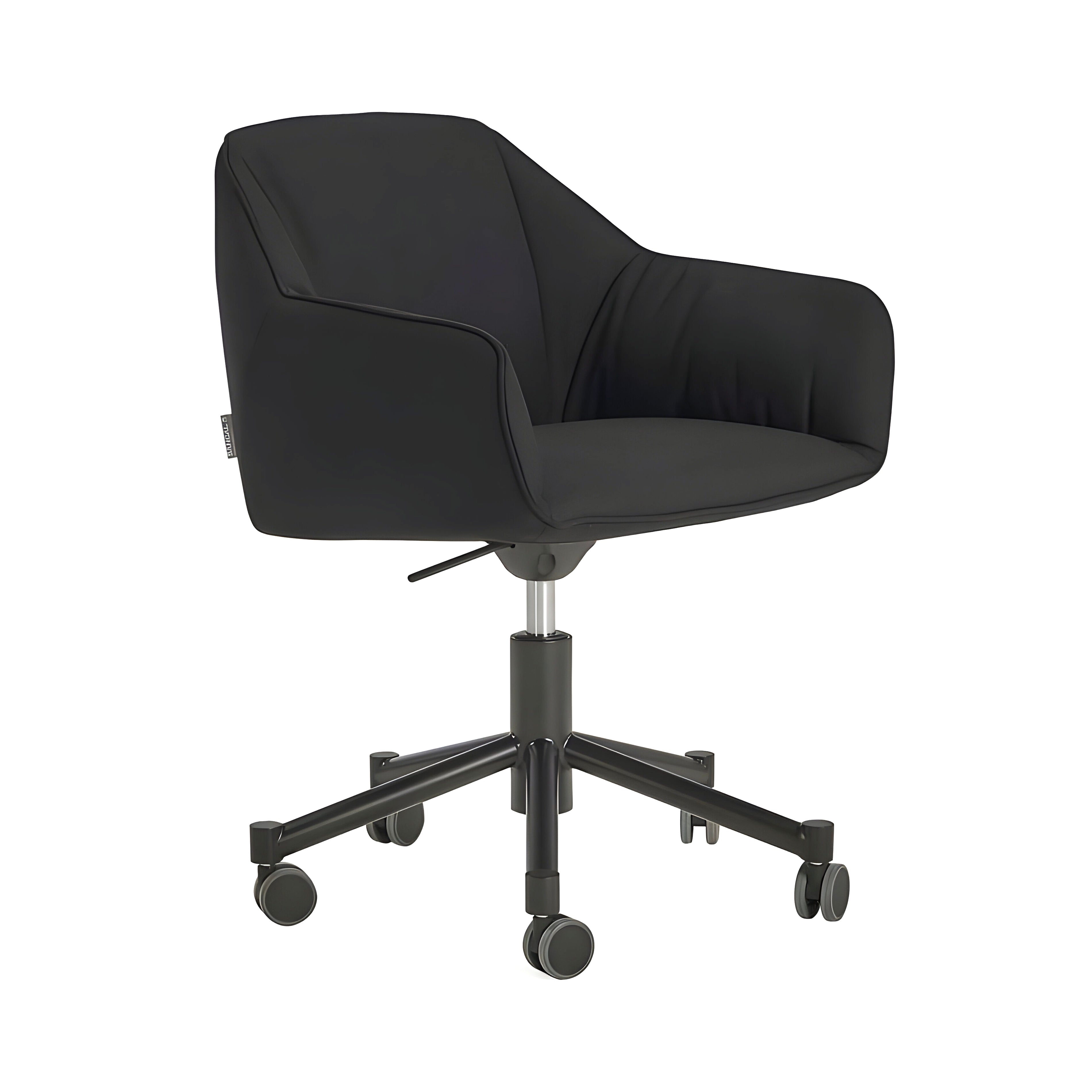 Nido Chair with Wheels: Negro Matt Lacquered