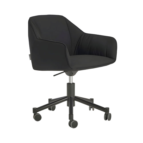Nido Chair with Wheels: Negro Matt Lacquered