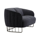 Tonella Soft Sofa: 2 Seater + Negro Matt Lacquered