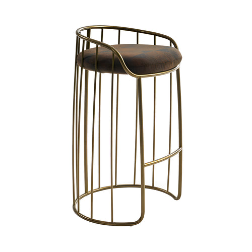 Tonella Bar + Counter Stool: Bar + Curry Matt Lacquered