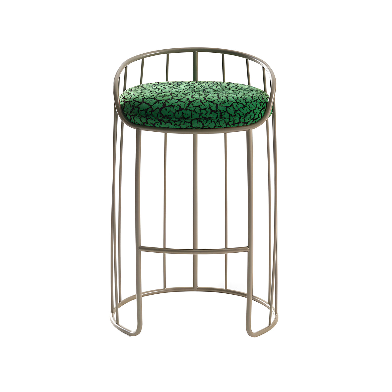 Tonella Bar + Counter Stool: Counter + Gris Seda Matt Lacquered