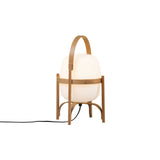 Cestita Table Lamp: White Opal Glass