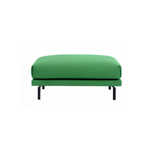 Rest Pouf: Metal Base - Upholstered