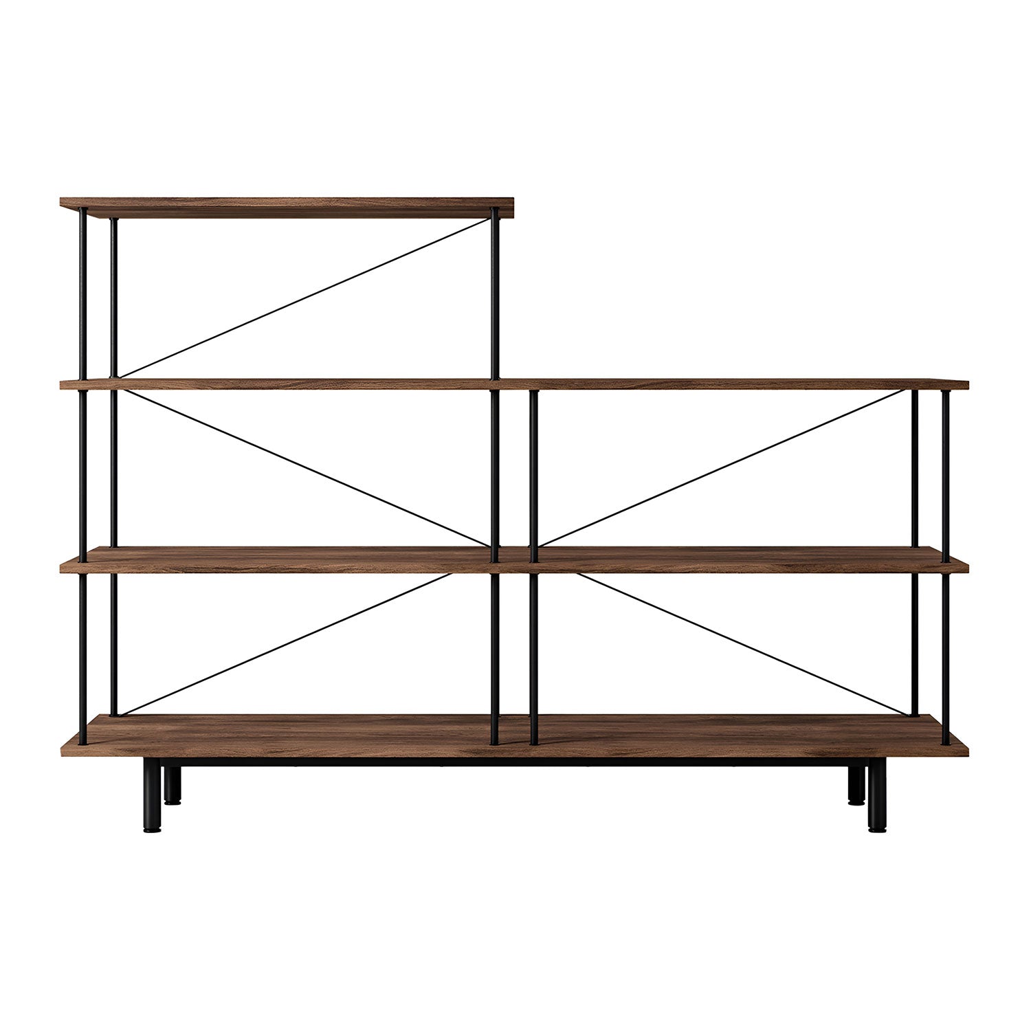 Seiton Shelf: Natural Walnut + 3-1 Left