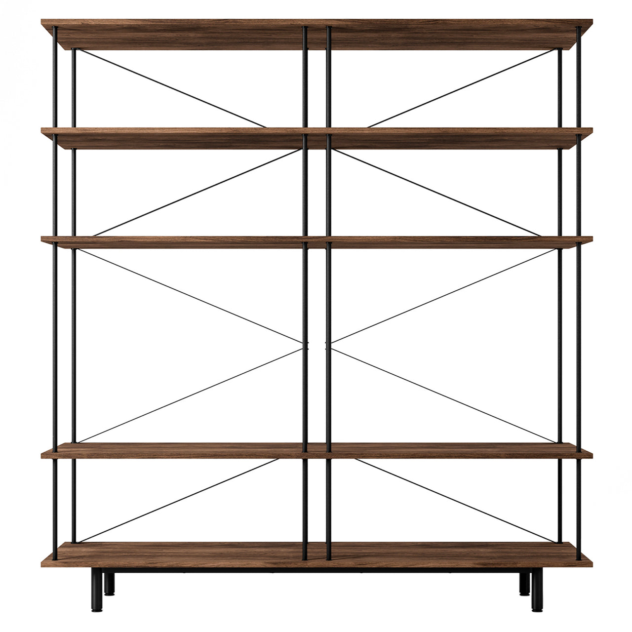 Seiton Shelf: Natural Walnut + 5