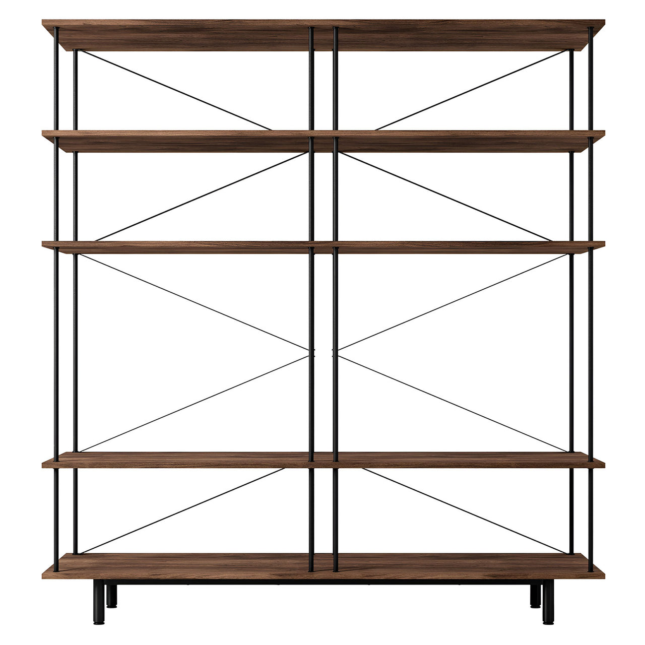 Seiton Shelf: Natural Walnut + 5