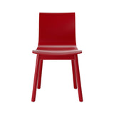 Serif Chair: Wooden Base + Red Lacquered Beech