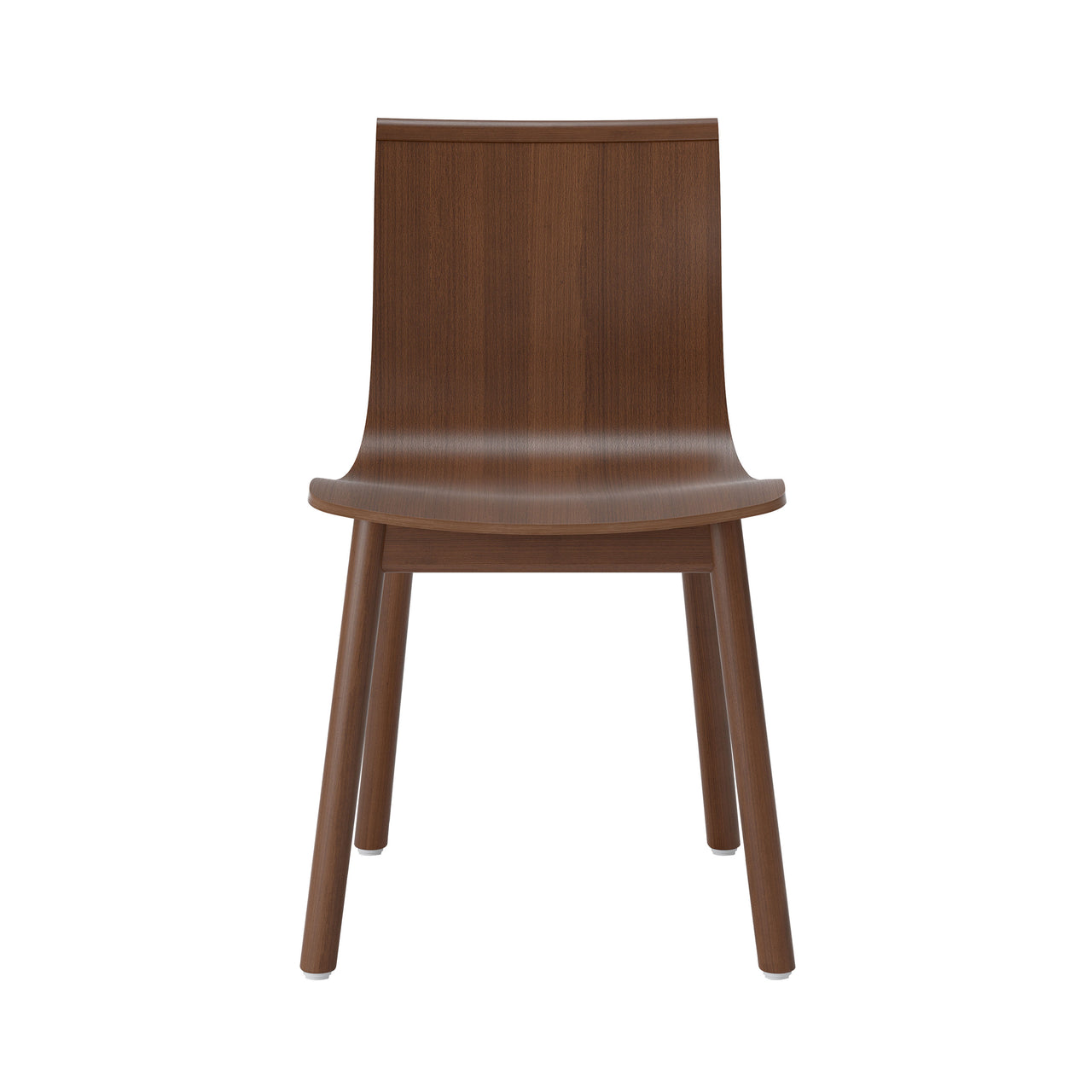 Serif Chair: Wooden Base + Walnut Stained Beech