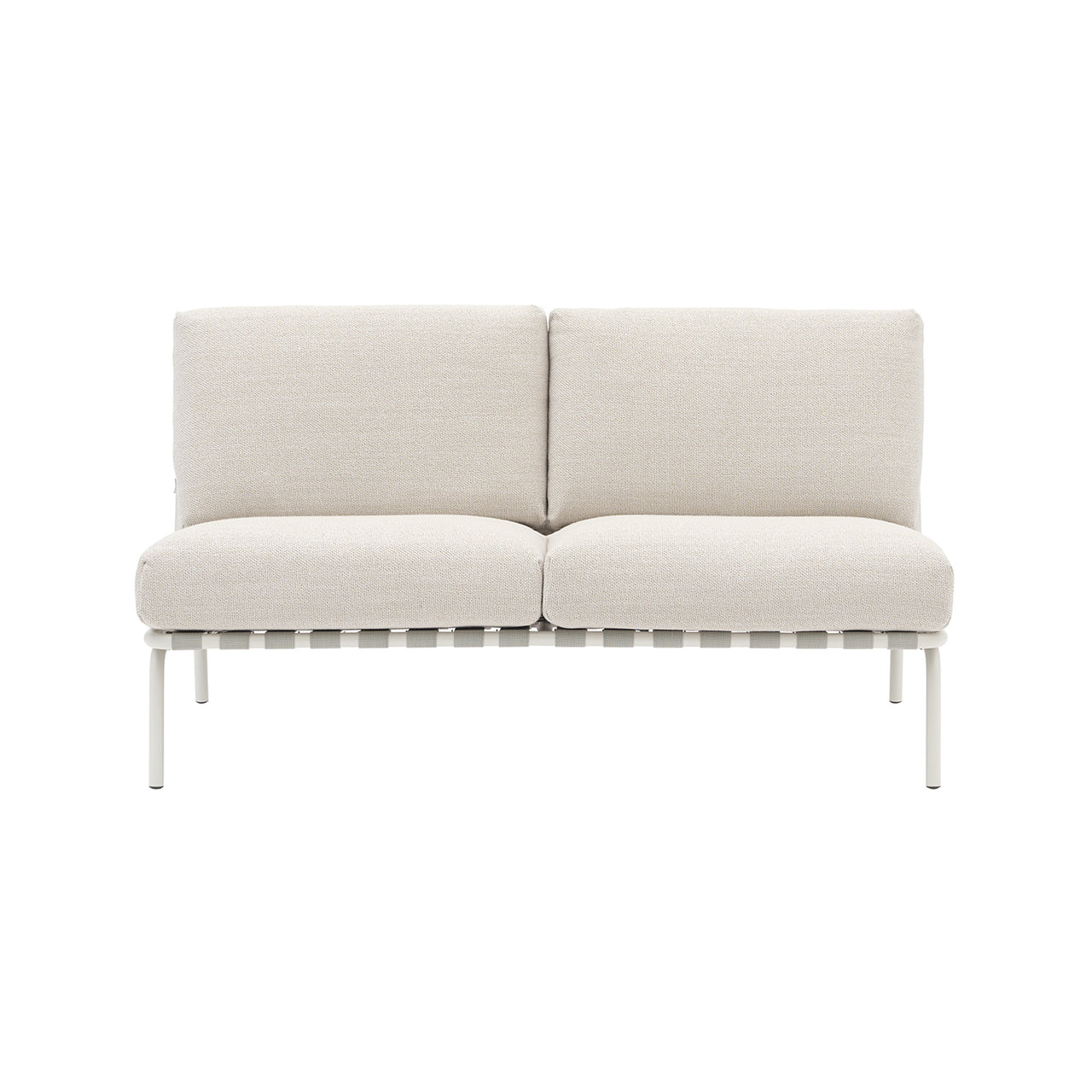 Settle Sofa: 2 Seater + Without Armrest + Grey + Laze