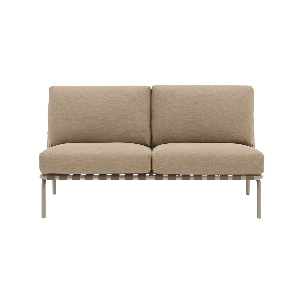 Settle Sofa: 2 Seater + Without Armrest + Tapue + Ribbed Weave