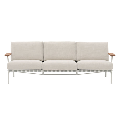 Settle Sofa: 3 Seater + With Armrest + Grey + Laze