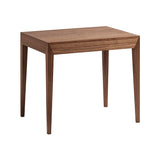 Margrethe Bedside Table: Walnut + Without Shelf