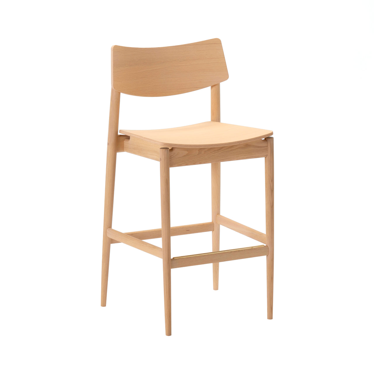 Shibuya Cafe Counter Chair A-BS01: Pure Oak
