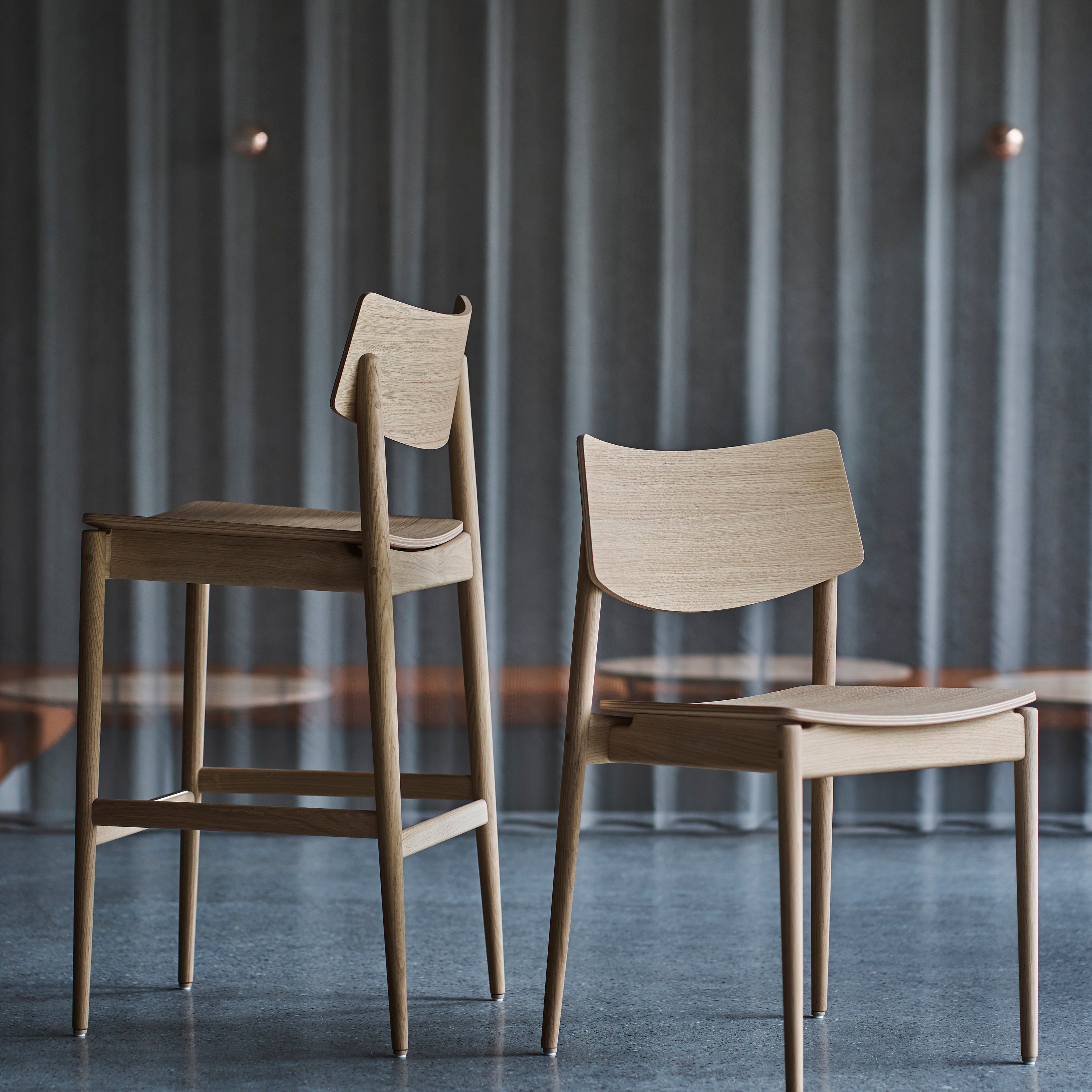 Shibuya Cafe Dining Chair A-DC01: LS