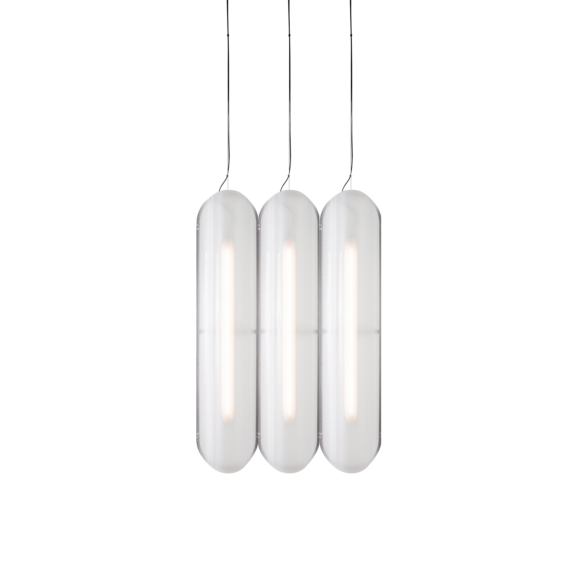 Vale System Pendant Light: Vertical + Side-to-Side + Vale 3 + Silica