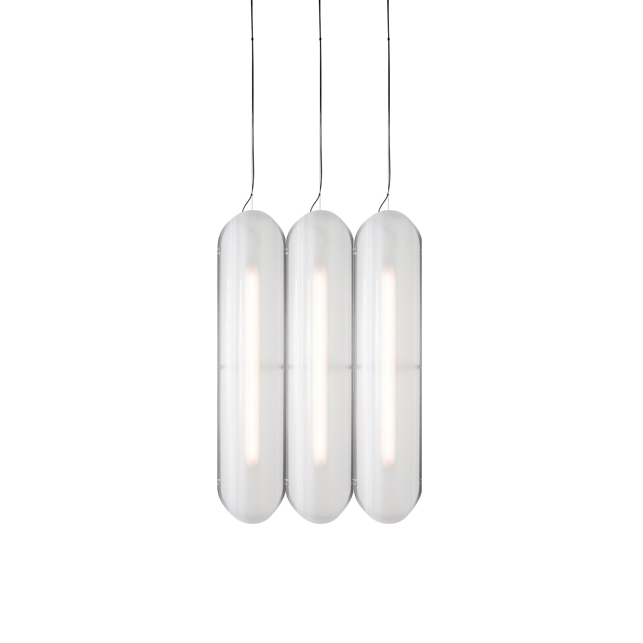 Vale System Pendant Light: Vertical + Side-to-Side + Vale 3 + Silica