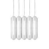 Vale System Pendant Light: Vertical + Side-to-Side + Vale 5 + Silica