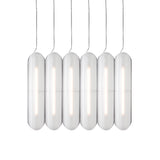 Vale System Pendant Light: Vertical + Side-to-Side + Vale 6 + Silica