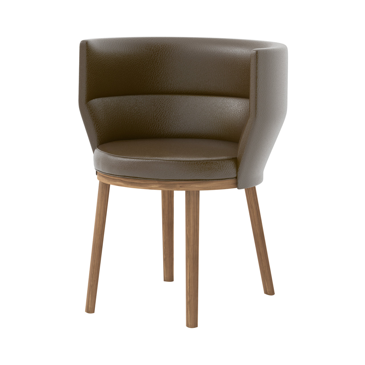 Sena Chair: Wood + Super-Matt Walnut