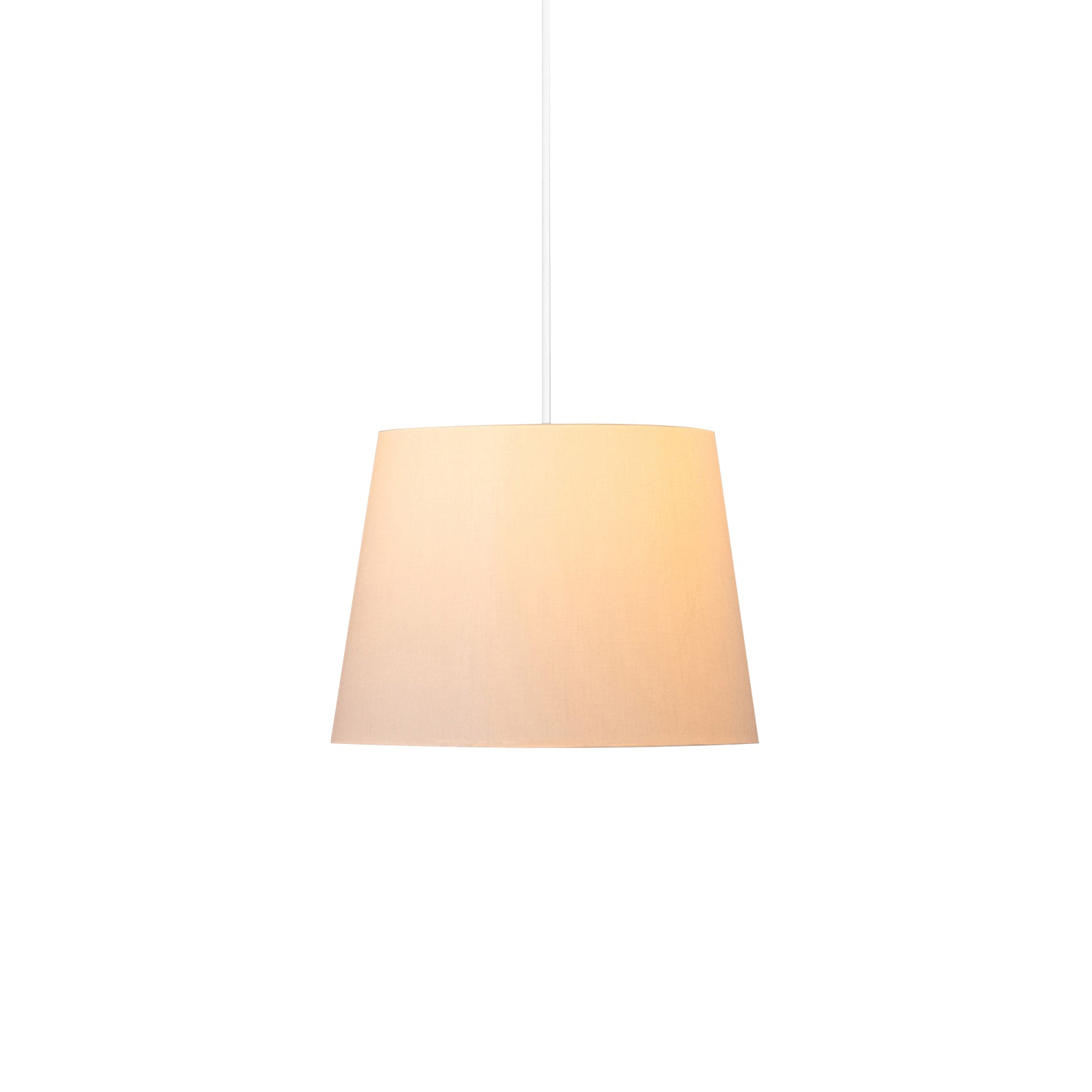 Sísísí Cónicas GT3 Pendant Lamp: White Linen + White