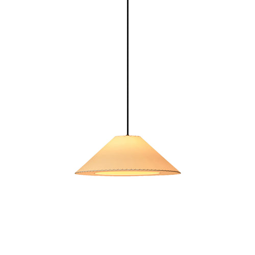 Sísísí Cónicas Planas MT4 Pendant Lamp: Stitched Beige + Black