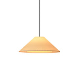Sísísí Cónicas Planas MT5 Pendant Lamp: Stitched Beige + Black