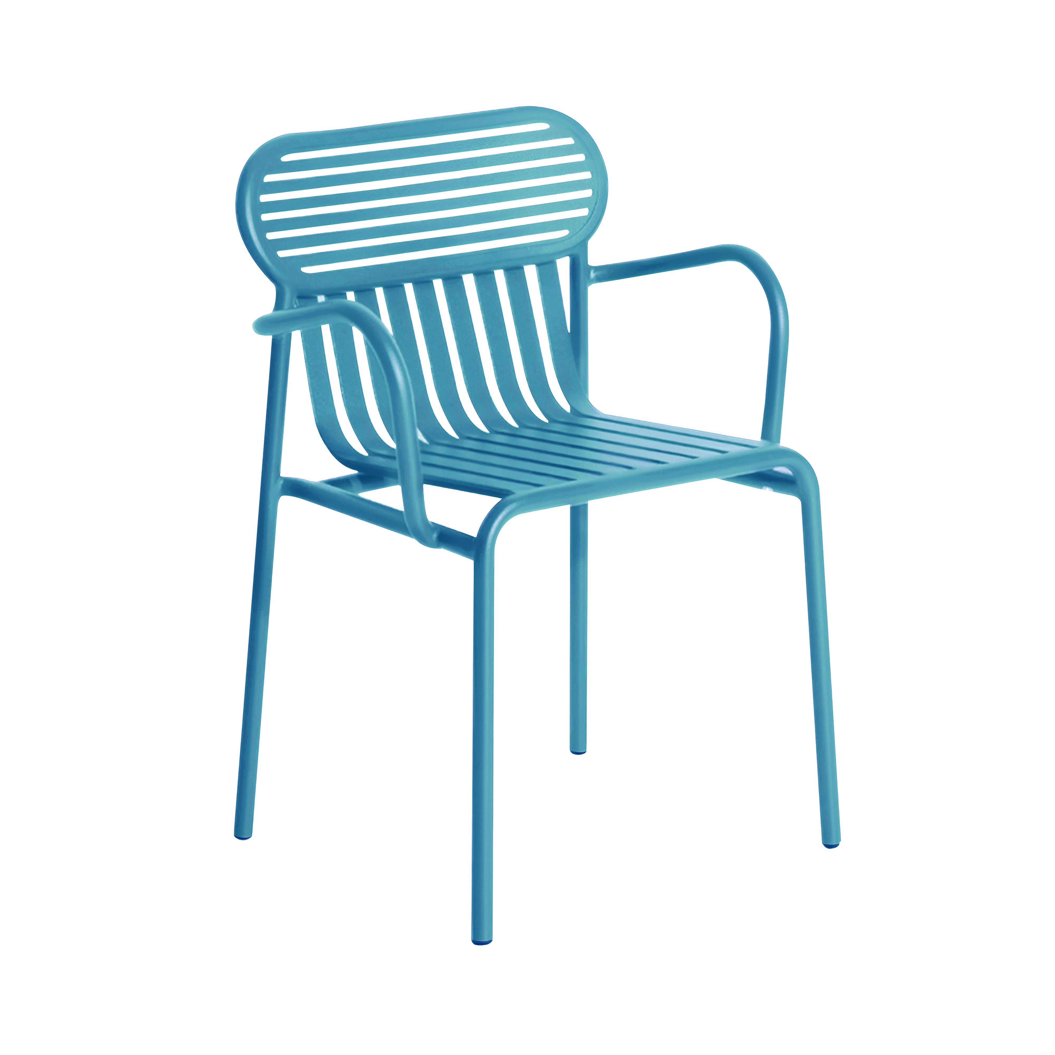 Week-End Stacking Armchair: Set of 2 + Sky Blue + Without Cushion