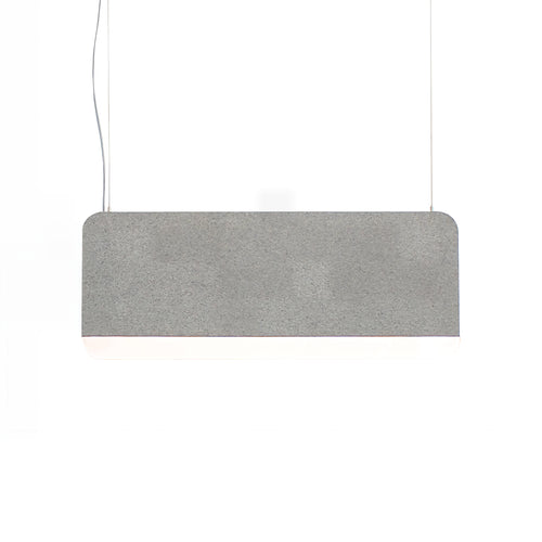 Slab 90 Pendant Light: Grey Wool