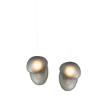 Pebble Linear 2 Pendant Light: A + C + Slate + Slate