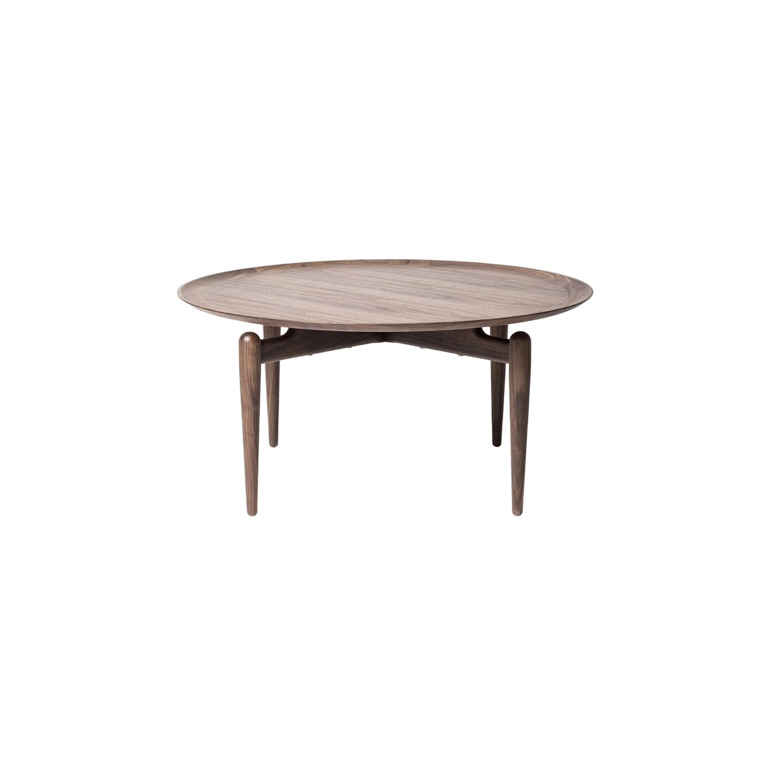 Slow Coffee Table: Round + Soaped Walnut