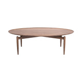 Slow Coffee Table: Oval + Natural Walnut