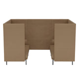 Outline Highback Cabin 2-Seater: Small + Low + Without Table + Black